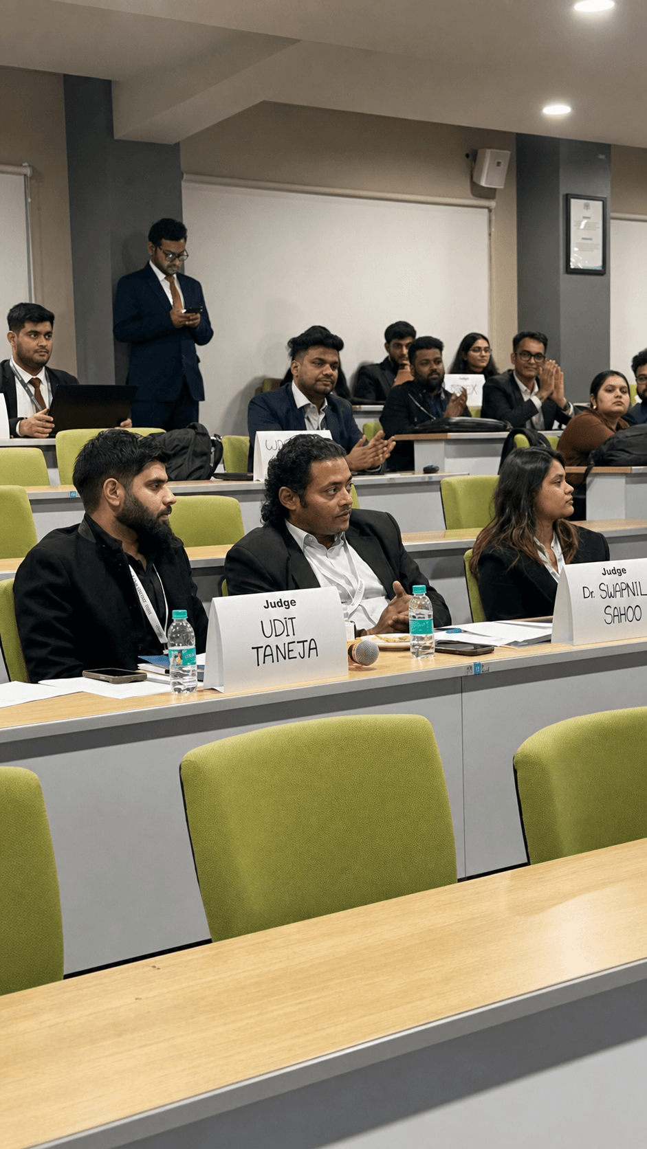 Swapnil Sahoo serving on the judging panel at CREST