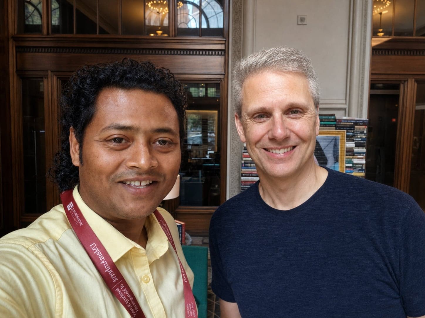 Swapnil Sahoo with Prof. J.P. Eggers at AOM 2026